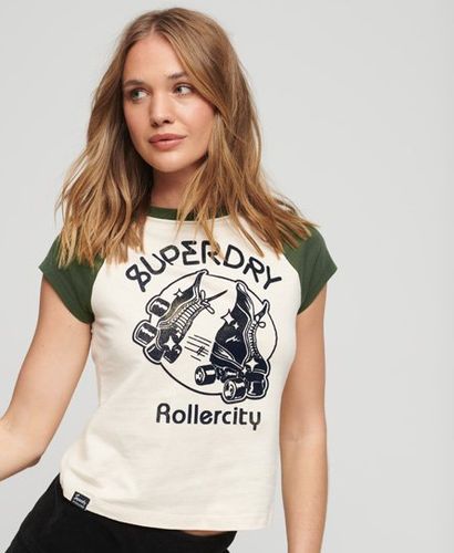 Damen Roller Graphic Baseball-mini-t-shirt - Größe: 42 - Superdry - Modalova