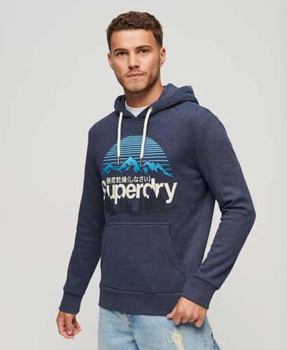 Men's Herren und Weiß Core Logo Great Outdoors Hoodie, Größe: S / - Größe: S - Superdry - Modalova