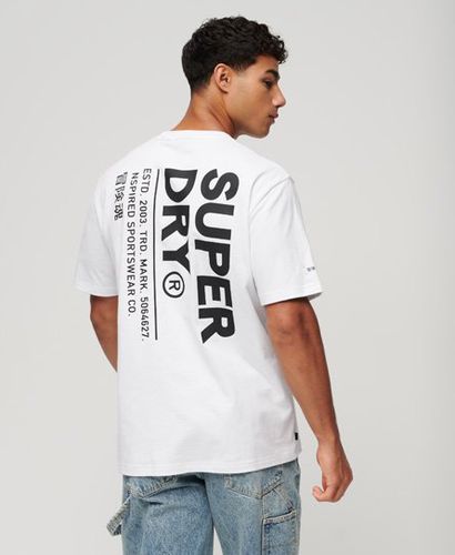 Men's Locker Geschnittenes Utility Sport T-Shirt mit Logo - Größe: L - Superdry - Modalova
