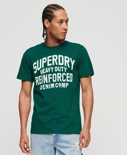 Men's Athletic T-Shirt mit Grafik und Schriftzug - Größe: L - Superdry - Modalova
