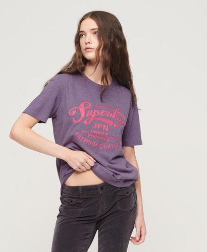 Damen Athletic T-Shirt mit Grafik und Schriftzug - Größe: 38 - Superdry - Modalova