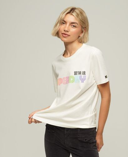 Women's Vintage Retro Rainbow T-Shirt - Größe: 40 - Superdry - Modalova