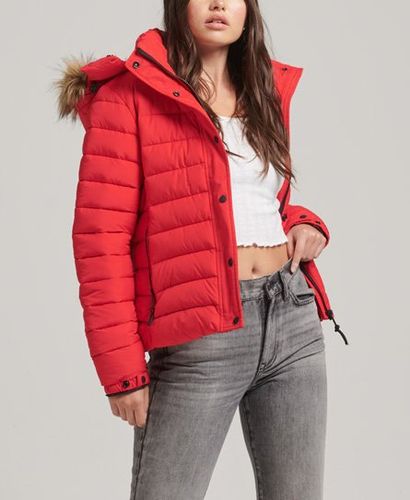 Doudoune Courte à Capuche Avec Fausse Fourrure Taille: 42 - Superdry - Modalova