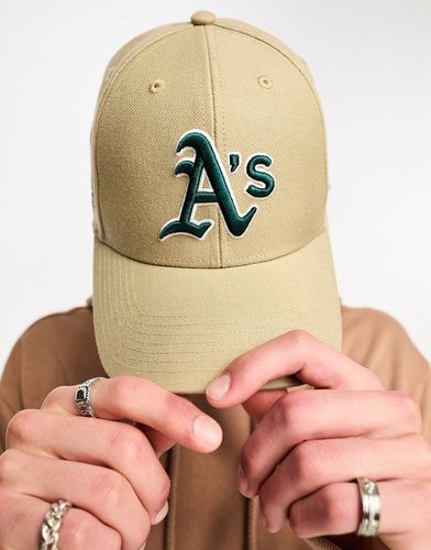 Oakland Athletics - Casquette de baseball avec logo et écusson brodés - Beige - 47 Brand - Modalova