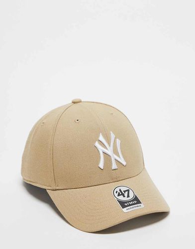 NY Yankees - Casquette minimaliste - Beige - 47 Brand - Modalova