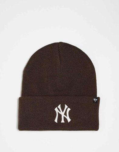 Bonnet à petit logo NY Yankees - Chocolat - 47 Brand - Modalova