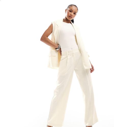 Pantalon large habill d'ensemble  taille style caleon - babeurre - 4Th & Reckless Petite - Modalova