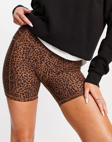 Cotton On - Activewear - Short taille haute avec poche à imprimé léopard - Cotton:on - Modalova