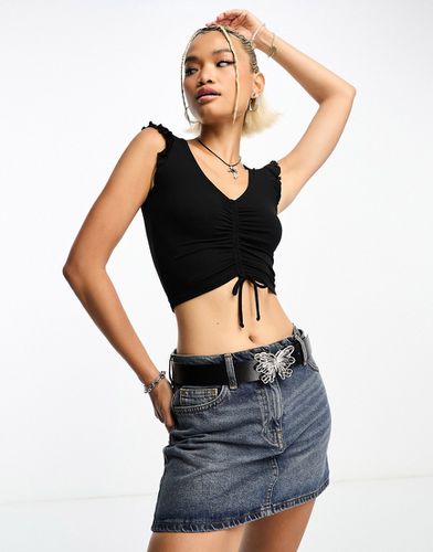 Cotton On - Crop top froncé noué devant - Cotton:on - Modalova