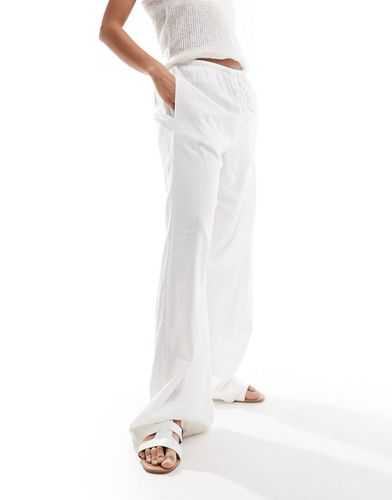Cotton On - Pantalon droit en lin à cordon coulissant - Cotton:on - Modalova