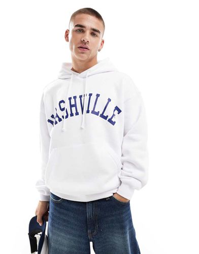 Cotton On - Sweat à capuche coupe carrée avec imprimé Nashville - Cotton:on - Modalova