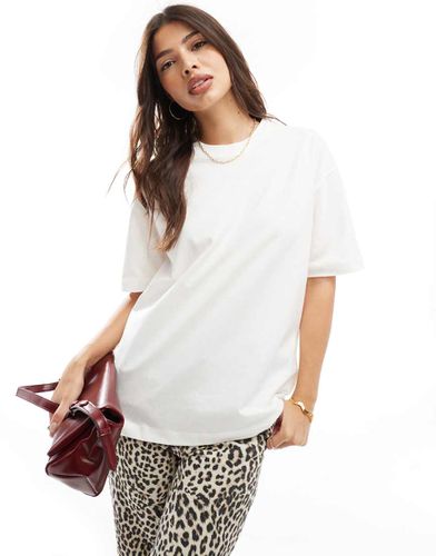 Cotton On - T-shirt coupe carrée oversize - Blanc - Cotton:on - Modalova