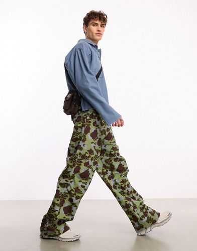 Pantalon baggy à motif camouflage délavé - Collusion - Modalova
