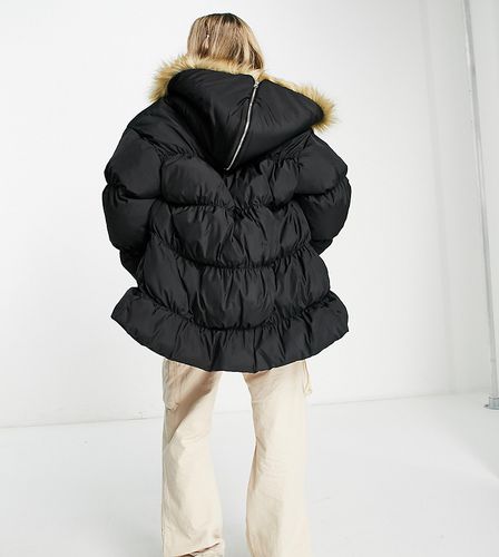 Parka oversize avec capuche en fausse fourrure - Collusion - Modalova