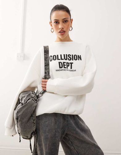 Sweat-shirt oversize à logo - Collusion - Modalova