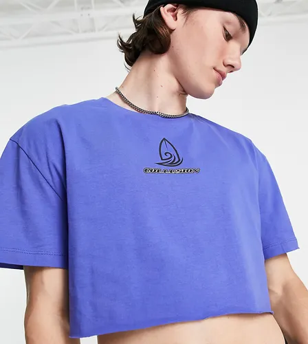 T-shirt crop top imprimé - Collusion - Modalova