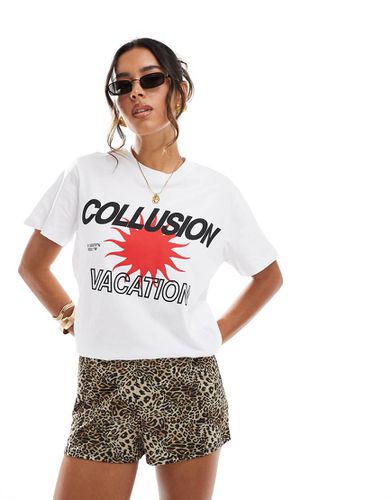 T-shirt oversize motif Vacation - Collusion - Modalova