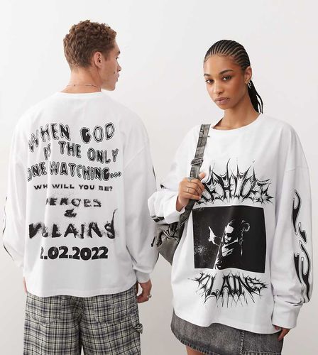 Unisex - T-shirt oversize à imprimé Metro Boomin » sous licence et à manches longues - Collusion - Modalova