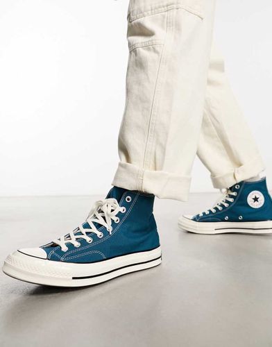 converse bleu electrique haute