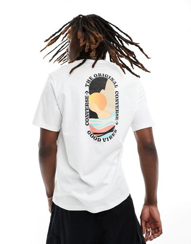 T-shirt à motif coucher de soleil - Converse - Modalova