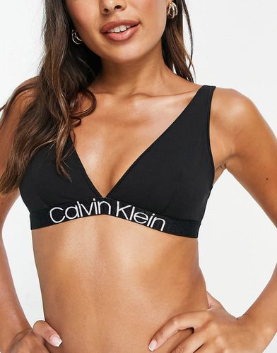 Brassière triangle en coton biologique à logo - Calvin Klein - Modalova