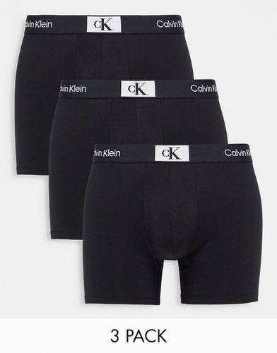 CK 96 - Lot de 3 boxers en coton - Noir - Calvin Klein - Modalova