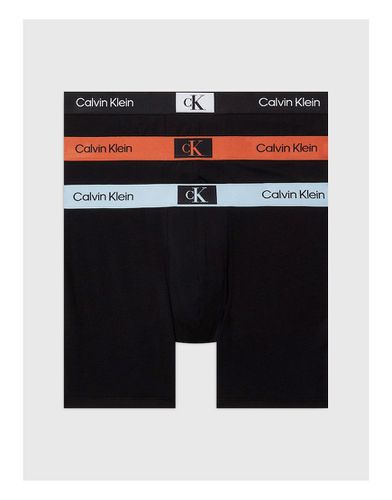 CK 96 - Lot de 3 boxers en coton stretch avec ceinture colorée - Calvin Klein - Modalova