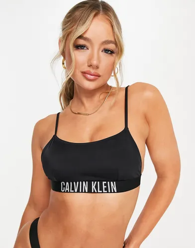 Haut de bikini brassière avec logo - Calvin Klein - Modalova