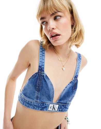 Brassière en jean - Délavage moyen - Calvin Klein Jeans - Modalova