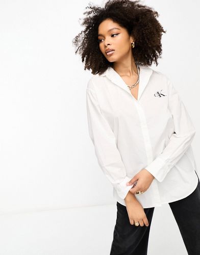 Chemise ample à logo monogramme - Calvin Klein Jeans - Modalova