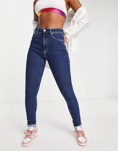 Jean skinny taille haute - Délavage moyen - Calvin Klein Jeans - Modalova