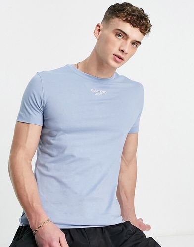 T-shirt ajusté à logo superposé - clair - Calvin Klein Jeans - Modalova