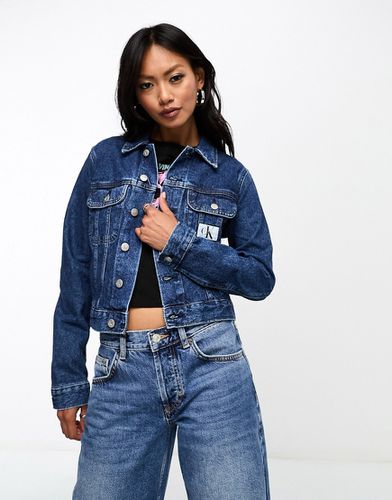 Veste courte style années 90 - Délavage moyen - Calvin Klein Jeans - Modalova
