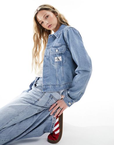 Veste en jean courte style années 90 - clair délavé - Calvin Klein Jeans - Modalova
