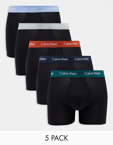Lot de 5 boxers avec taille colorée - Calvin Klein - Modalova