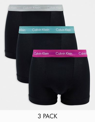 Lot de 3 boxers avec taille colorée - Calvin Klein - Modalova