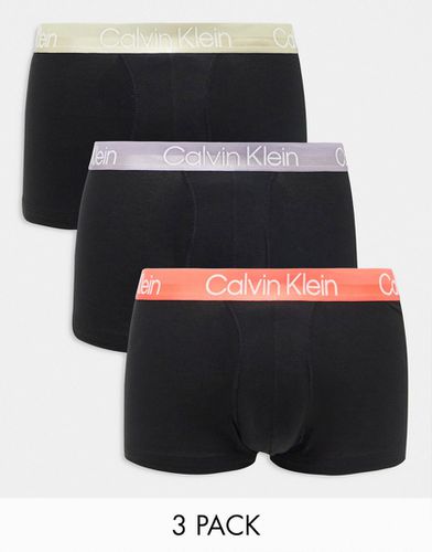 Lot de 3 boxers avec taille colorée - Calvin Klein - Modalova