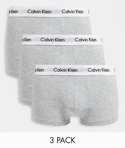 Lot de 3 boxers taille basse avec taille griffée - Calvin Klein - Modalova
