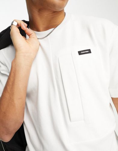 T-shirt en tulle avec bande logo - Calvin Klein - Modalova