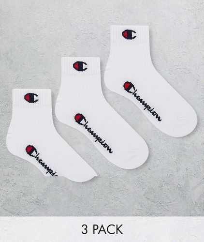 Lot de 3 paires de chaussettes courtes avec logo - Champion - Modalova