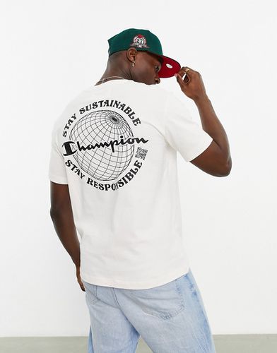 Rochester Future - T-shirt avec logo globe au dos - Blanc - Champion - Modalova