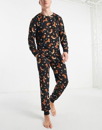 Pyjama à imprimé teckels - Chelsea Peers - Modalova