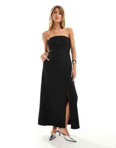 Robe bandeau mi-longue et ajustée - Closet London - Modalova