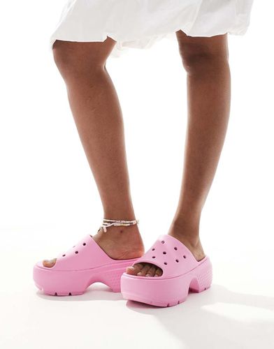 Stomp - Claquettes - Pink Tweed - Crocs - Modalova