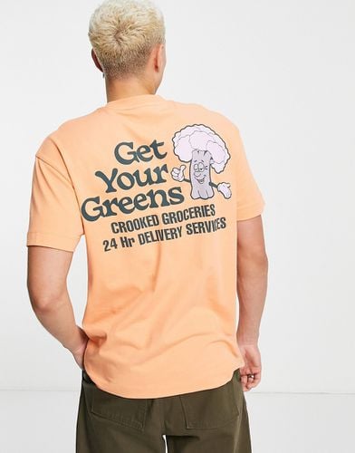 T-shirt avec imprimé Get Your Greens » au dos - Crooked Tongues - Modalova