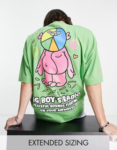 T-shirt oversize à imprimé Big Boys Radio - Crooked Tongues - Modalova