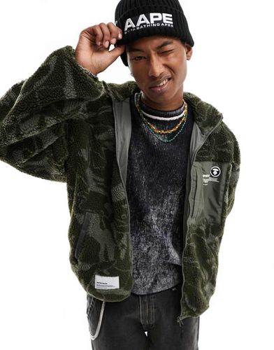 Aape By A Bathing Ape - Now - Veste en sherpa à imprimé camouflage - Aape By A Bathing Ape® - Modalova