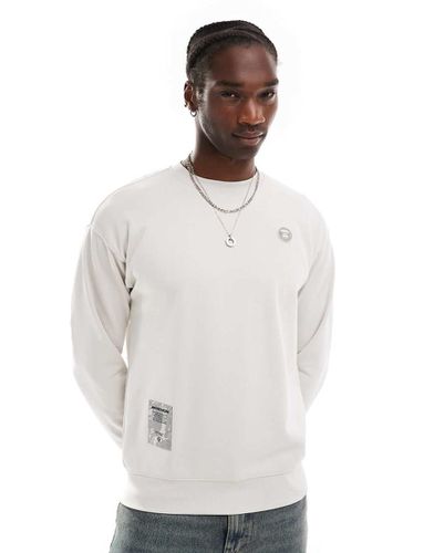 Aape By A Bathing Ape - Pull en maille à logo - Gris - Aape By A Bathing Ape® - Modalova