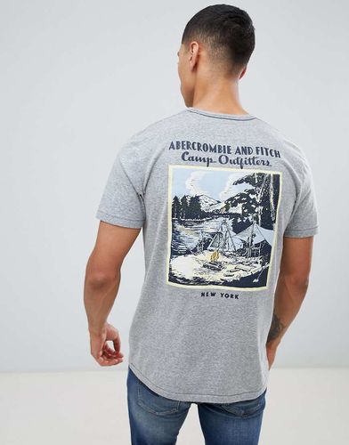 Camping - T-shirt avec logo imprimé au dos - chiné - Abercrombie & Fitch - Modalova