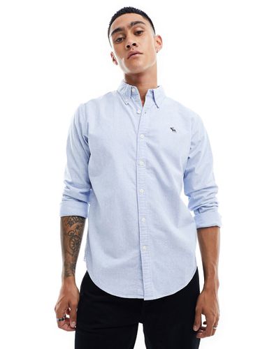 Chemise Oxford à logo emblématique - clair - Abercrombie & Fitch - Modalova